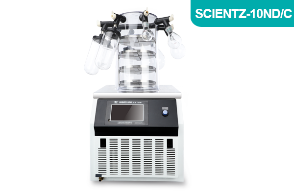 寧波新芝實驗型加熱式鐘罩凍干機Scientz-10ND/C普通多歧管型