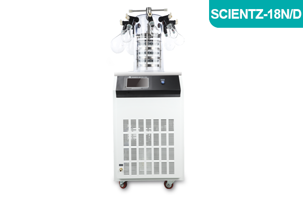 寧波新芝實驗型鐘罩式凍干機Scientz-18N/D壓蓋多歧管型